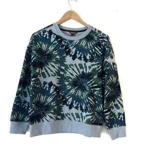 Eddie Bauer Pullover Tie-Dye Cozy Camp Crew Sweater